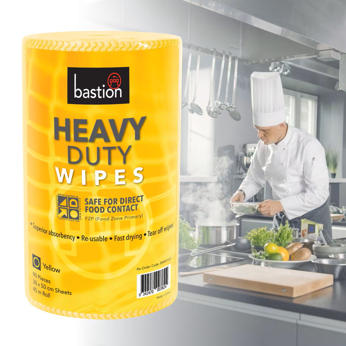 Bastion Heavy Duty Wipes - Rolls