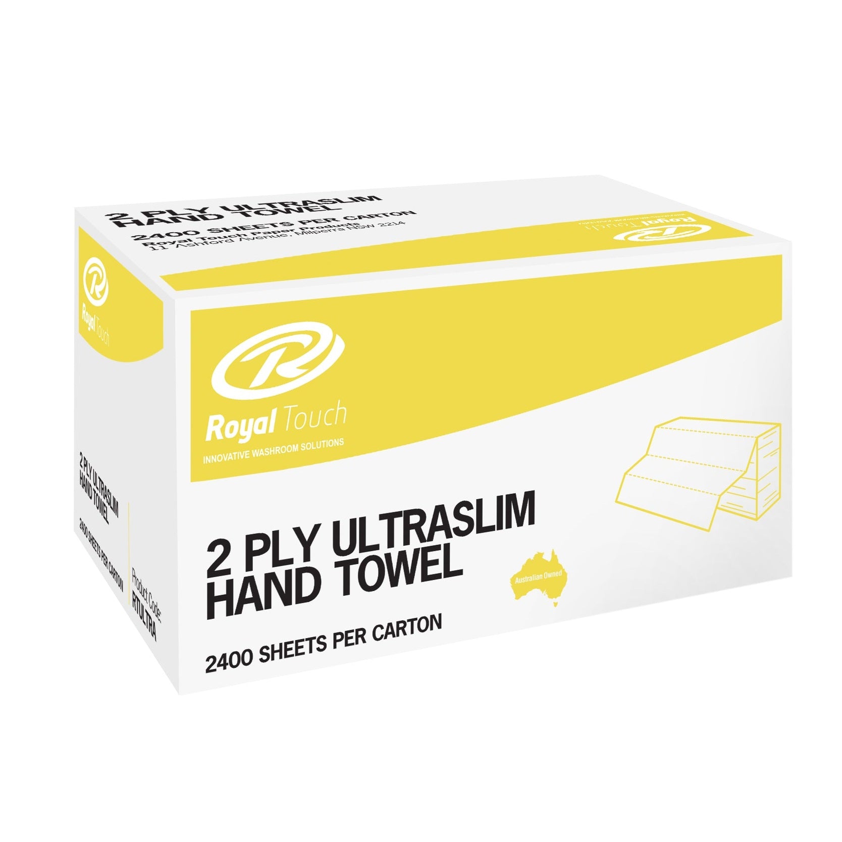 Royal Touch RTULTRA 2ply Ultraslim Hand Towel